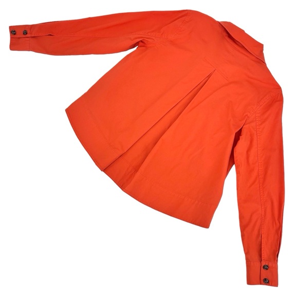 Cabi Resort Jacket # 5098, Tiger Lily Orange Canvas Swing Style Jacket, Small - Picture 3 of 17